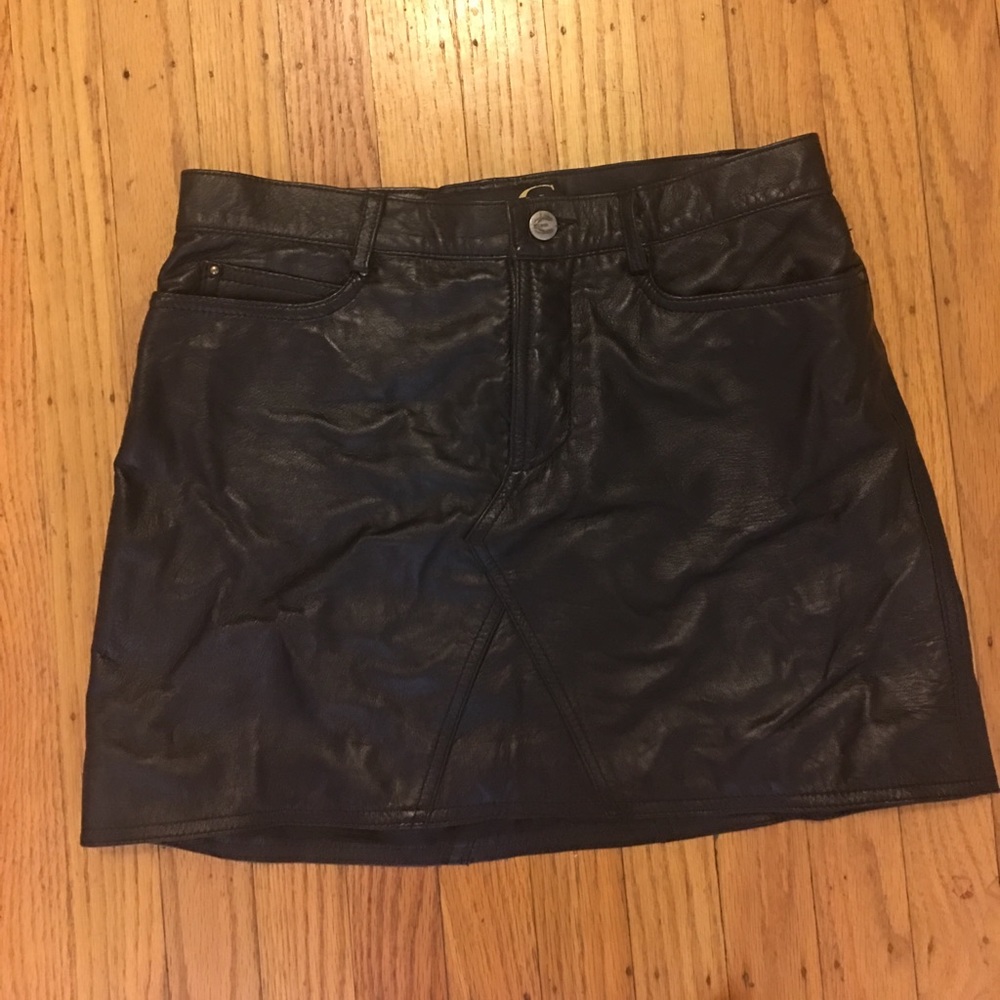 Lamb Skin Leather Skirt fits 26/27